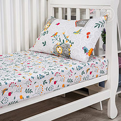 Бязь барашки, детский. Цвет белый. Компаньон