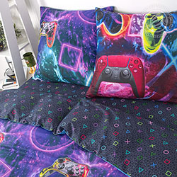 Бязь джойстик, детский. Цвет голубой. Компаньон