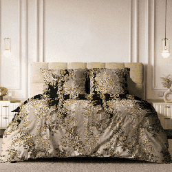 Бязь 72046, орнамент. Цвет черный. Вид 2