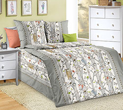 Ткань перкаль 150 см Жители леса 1