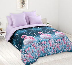 Ткань перкаль 220 см Розовый фламинго 1 (компаньон нет)