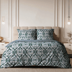 Перкаль 72222, орнамент. Цвет синий. Вид 2