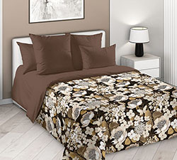 Ткань перкаль 235 см Золотое сияние 1 коричн (компаньон нет)