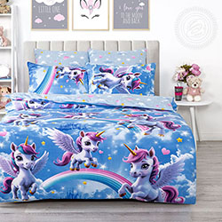 Ткань поплин 150 см Единорожки