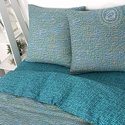 Поплин структура, геометрический. Цвет зеленый. Компаньон