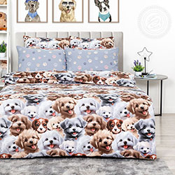 Ткань поплин 220 см Дружок (компаньон Я028394)