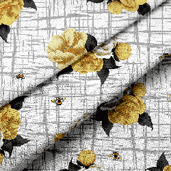 Ткань рогожка 150 см 29339 набивная