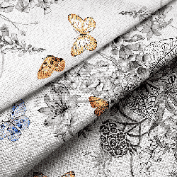 Ткань рогожка 150 см 29340 набивная