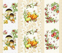 Ткань рогожка 150 см Дары осени