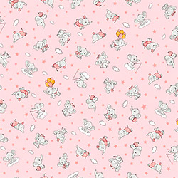 Ситец 29153, тематический. Цвет розовый. Вид 4