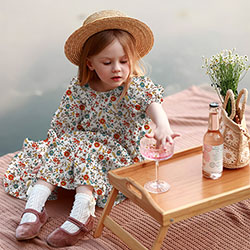 Ситец 29332, цветы. Цвет красный. Вид 2