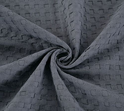 Ткань вафельное полотно 150 см Серый