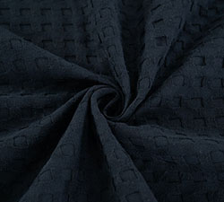 Ткань вафельное полотно 150 см Черный графит