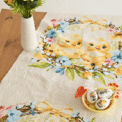 Ткань вафельное полотно 50 см 29371 набивная