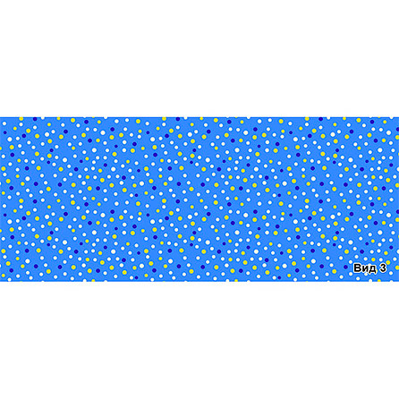 Бязь 1660, горох. Цвет голубой. Вид 3