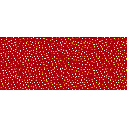 Бязь 1660, горох. Цвет красный. Вид 1