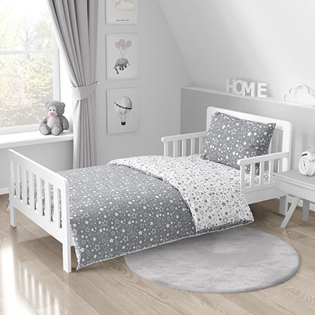 Бязь 64016, звезды. Цвет серый. Вид 2