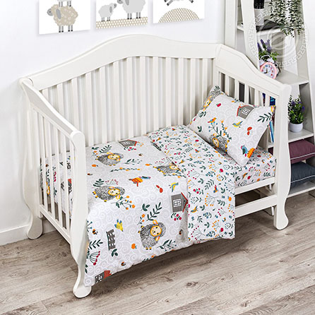 Бязь барашки, детский. Цвет белый. Основная