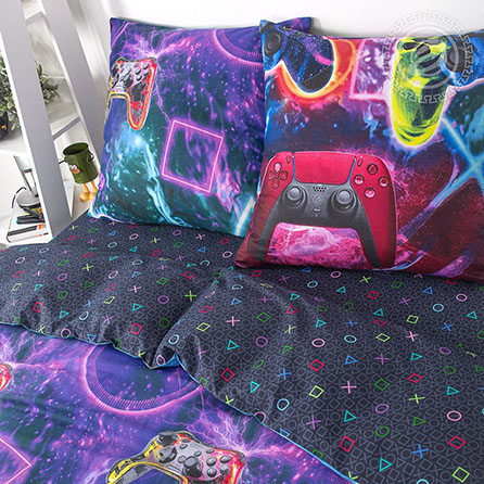 Бязь джойстик, детский. Цвет голубой. Компаньон