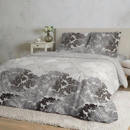 Бязь 60290, гжель. Цвет серый.