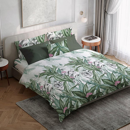 Бязь 72014, животные. Цвет зеленый. Вид 1