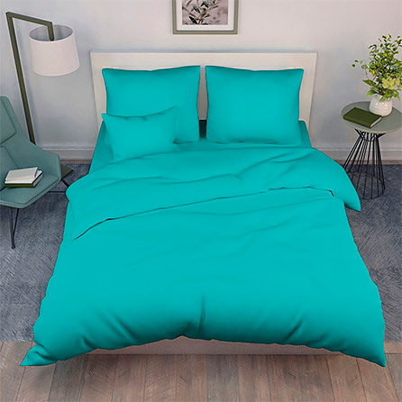 Бязь бязь 220 см тиффани пл.120 г.м², однотонный. Цвет зеленый.