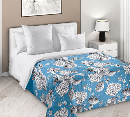 Перкаль созидание 1, листья. Цвет голубой. Основная