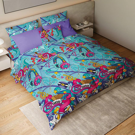 Перкаль 72026, детский. Цвет голубой.