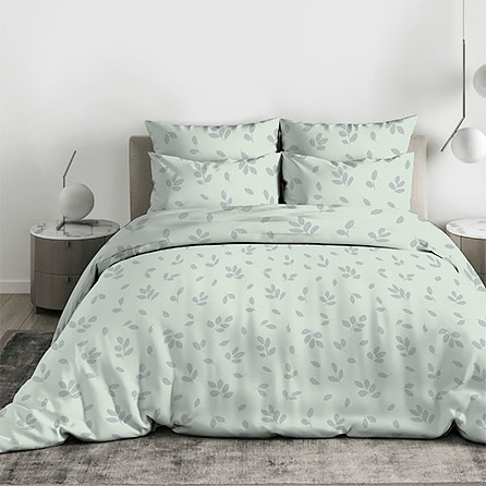 Перкаль 20148, листья. Цвет зеленый.