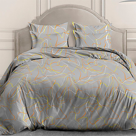 Перкаль 20157, абстрактный. Цвет серый. Вид 2