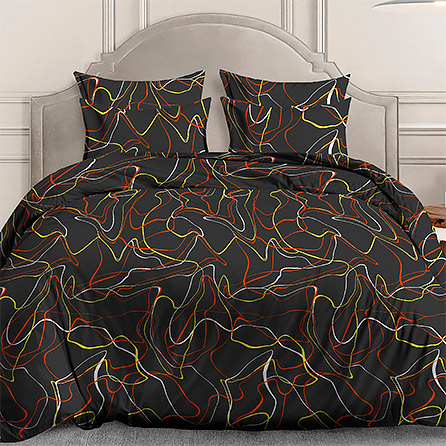 Перкаль 20157, абстрактный. Цвет коричневый. Вид 1