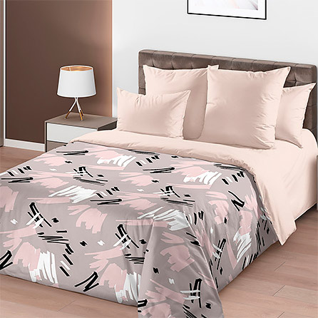 Перкаль взмах кисти 1 роз 235, абстрактный. Цвет розовый. Основная