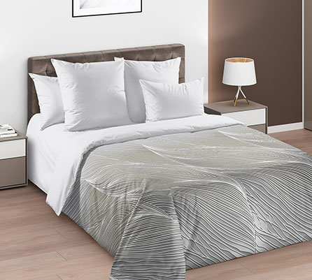 Перкаль барельеф 1 сер 235, полосы. Цвет серый.