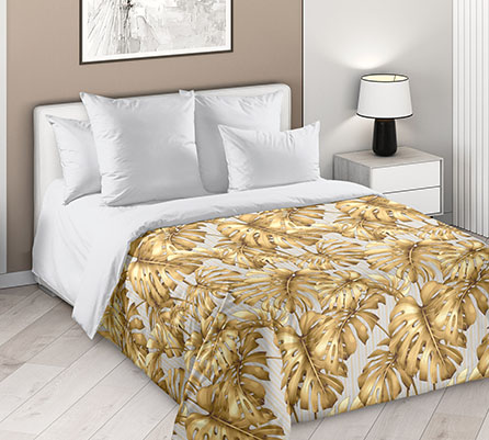 Перкаль тайна природы 1 беж 235, листья. Цвет желтый.