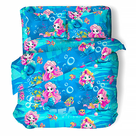 Поплин 500096, детский. Цвет голубой.