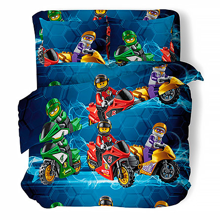 Поплин 500214, детский. Цвет синий.