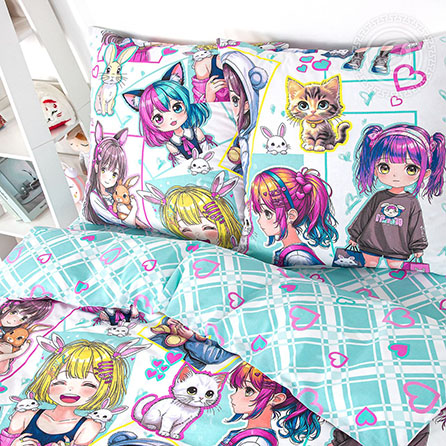 Поплин лоли, детский. Цвет белый. Компаньон