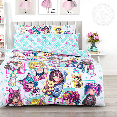 Поплин лоли, детский. Цвет белый. Основная