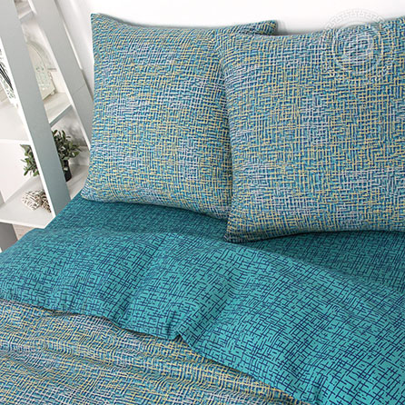 Поплин структура, геометрический. Цвет зеленый. Компаньон