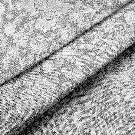 Рогожка 29387, орнамент. Цвет серый.