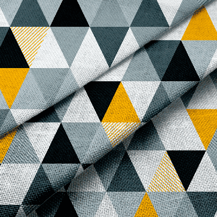 Рогожка 29420, геометрический. Цвет серый.