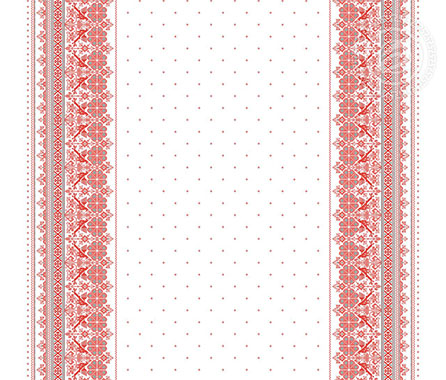 Рогожка вышивка русская, орнамент. Цвет белый.