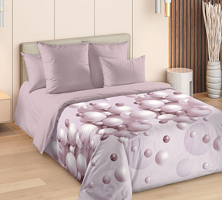 Сатин воздушные шары 2, абстрактный. Цвет розовый. Основная