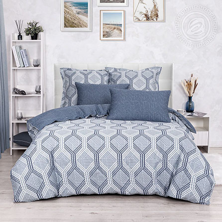 Сатин инсайт, абстрактный. Цвет серый. Вид 1