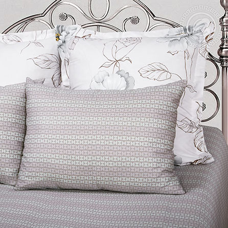 Сатин мадемуазель, цветы. Цвет белый. Компаньон