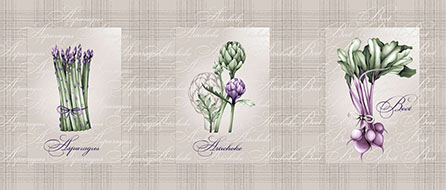 Вафельное полотно овощная корзинка 1, овощи. Цвет бежевый.